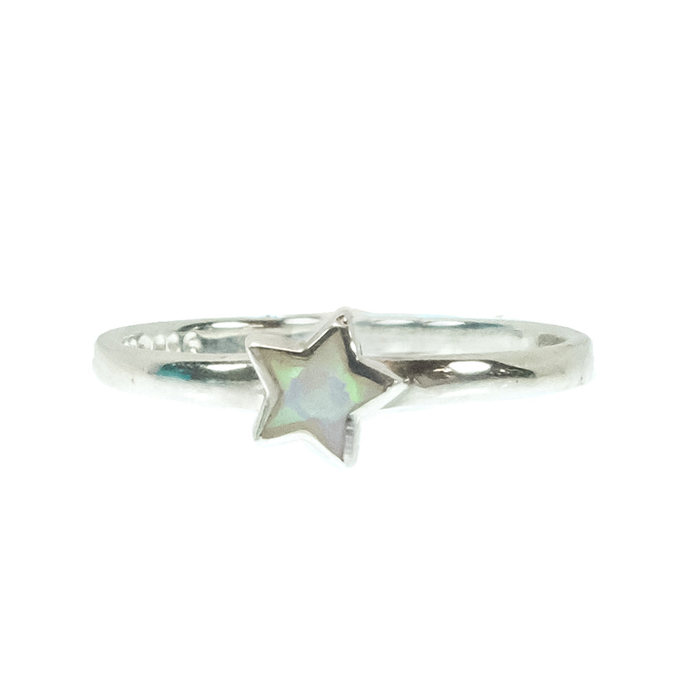 Peyote Bird Designs Jewelry Peyote Bird Designs Star Opal and Silver Ring