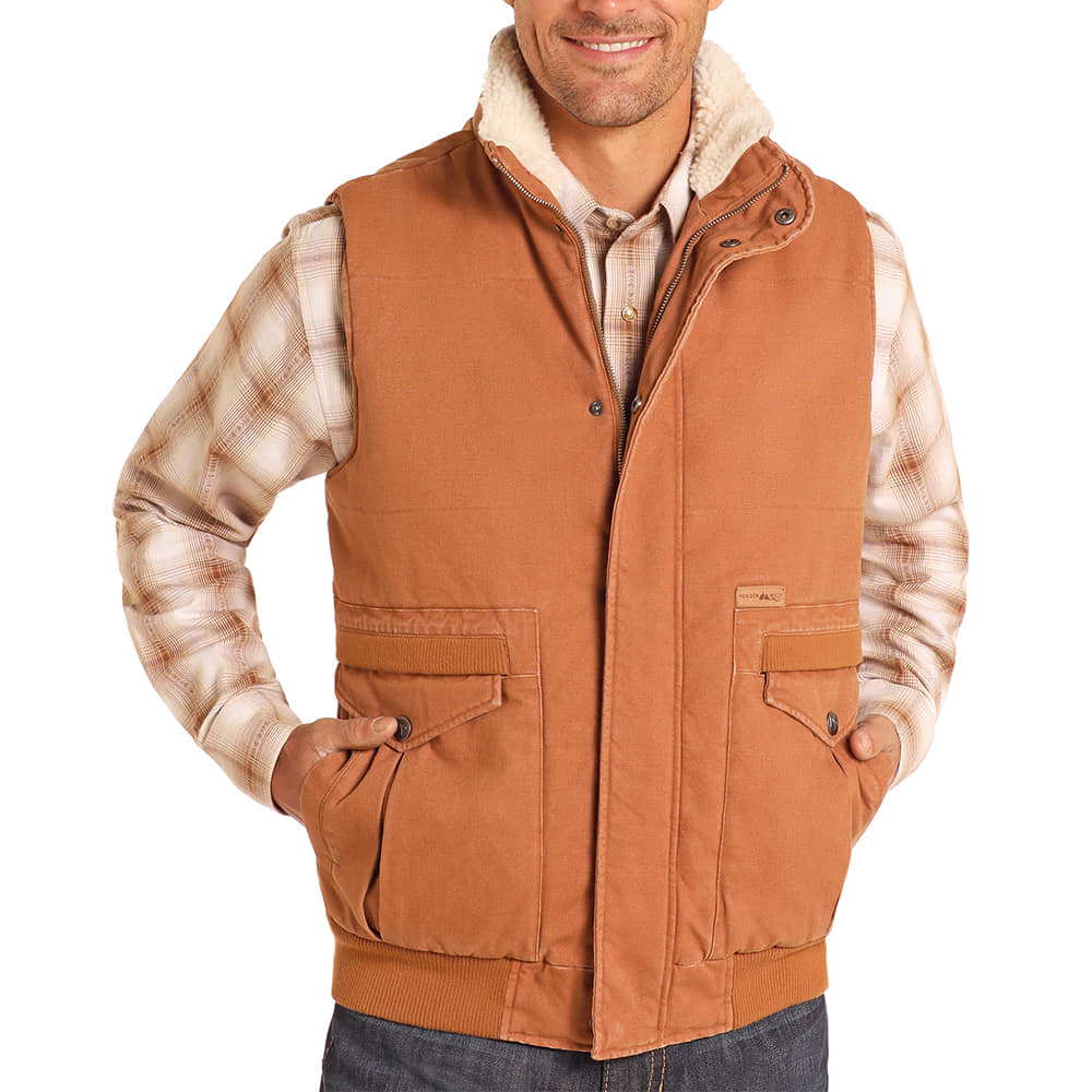 Powder River Apparel Powder River Men's Concealed Carry Camel Vest