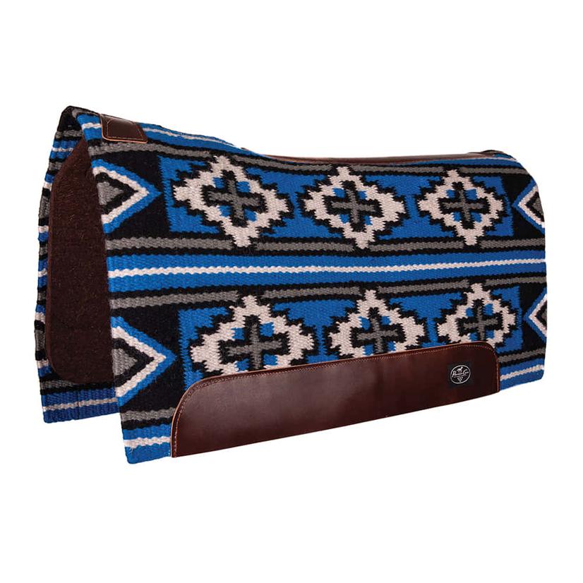 Professional's Choice Tack 33"X38" / Royal/Black Professional's Choice Fuse Navajo Blanket Top Saddle Pad 33 x 38 x .75