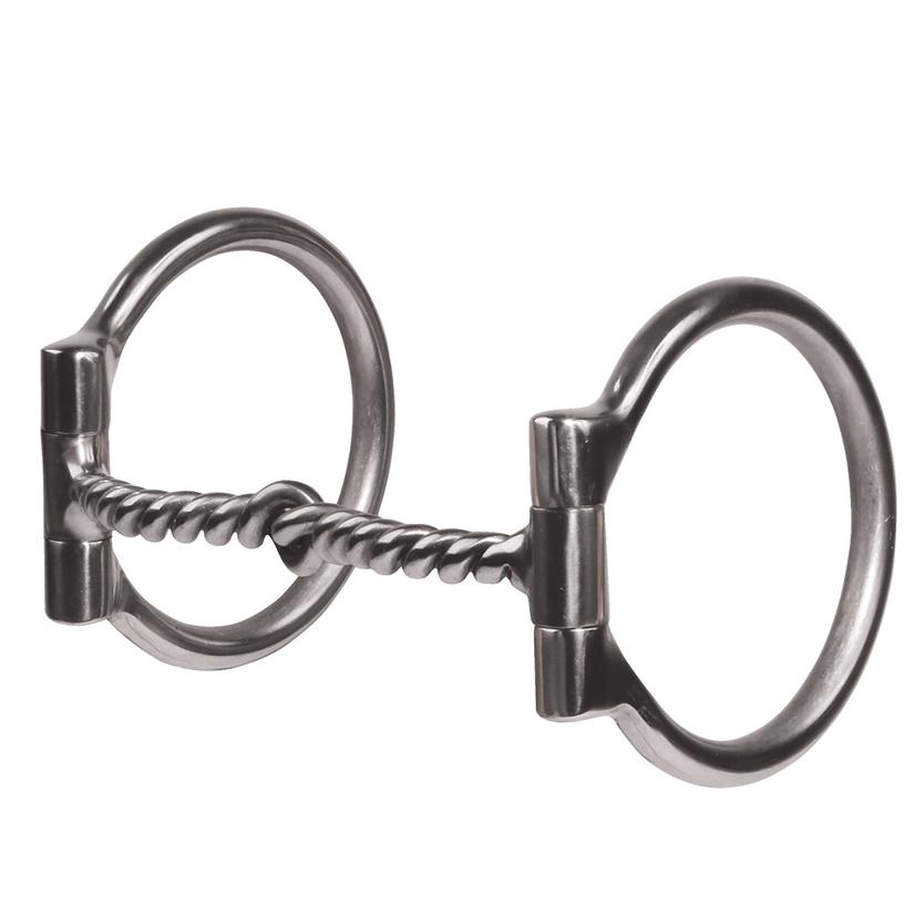Professional's Choice Tack 5 1/4" / Stainless Steel Professional's Choice Equisential D-Ring Snaffle with Twisted Wire Bit
