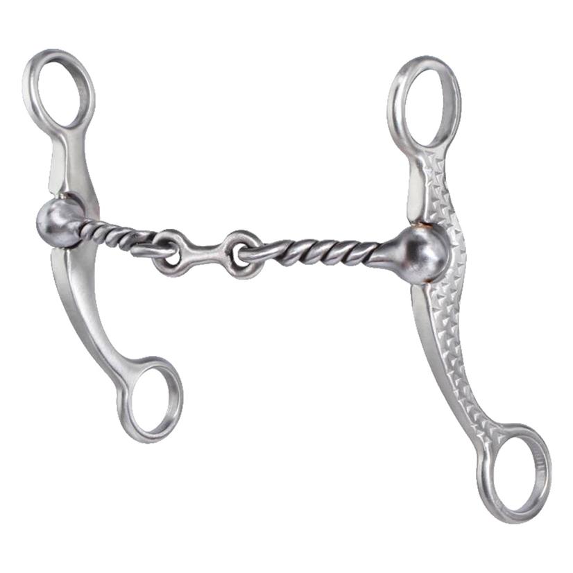 Professional's Choice Tack 5 1/4" / Steel Professional Choice Rasp Shank Twisted Dog Bone Bit 5.25" with 6" Cheek
