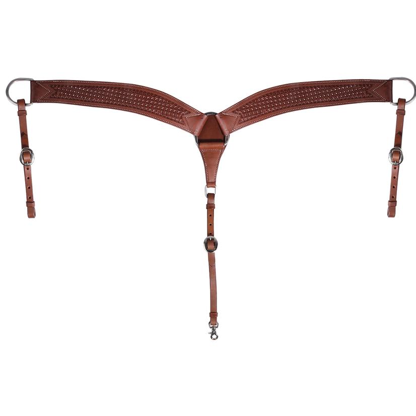 Professional's Choice Tack Brown / 2 3/4" Professional's Choice Windmill Tooled Roper Breast Collar