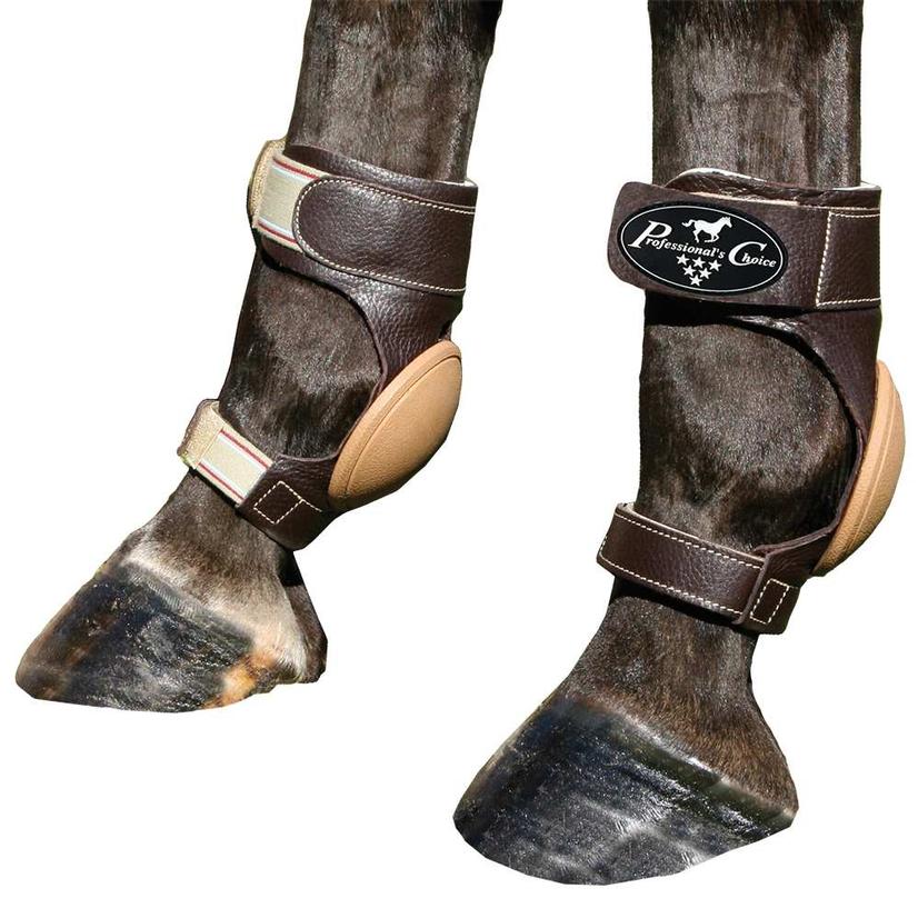 Professional's Choice Tack Brown Professional Choice Leather Skid Boots