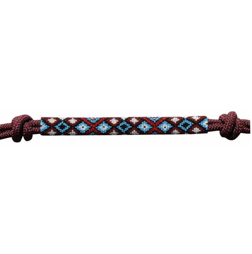 Professional's Choice Tack Burgundy Professional's Choice Beaded Rope Halter