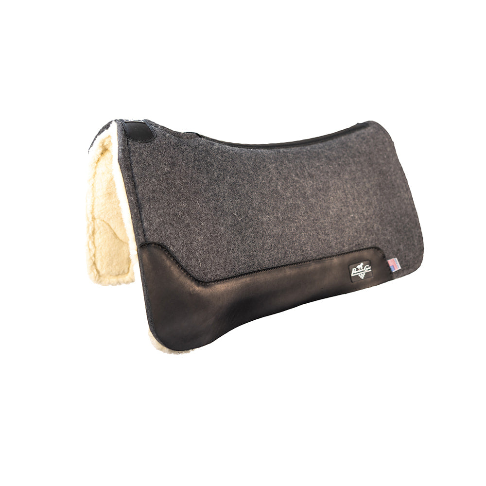 Professional's Choice Tack Charcoal / 31.5X34 Professional's Choice Cowboy Air Ride Felt Pad