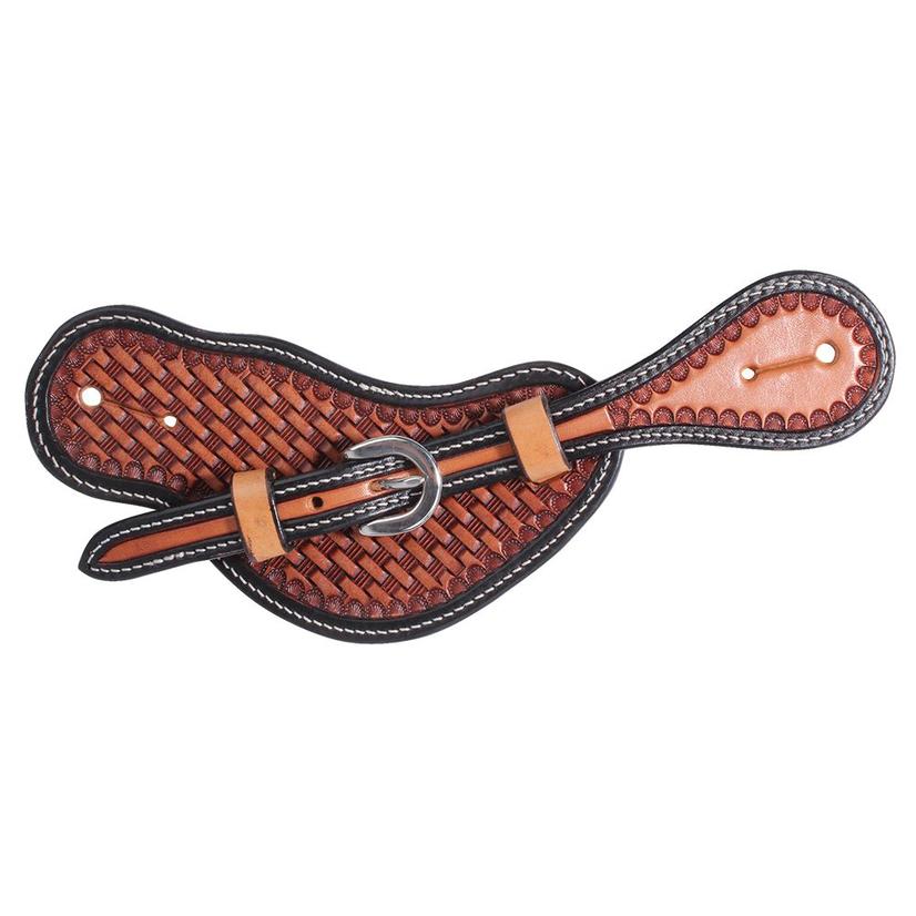 Professional's Choice Tack Chestnut/Black / Men's Professional's Choice Men's Chestnut Black Spur Straps