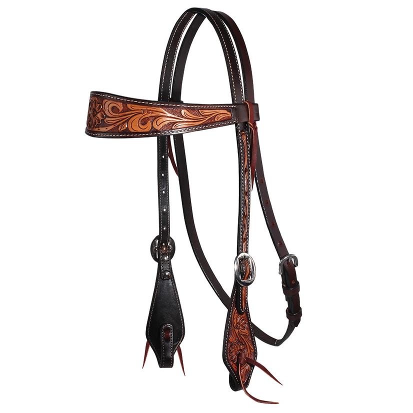 Professional's Choice Tack Chocolate Professional Choice Prairie Flower Collection Browband Headstall