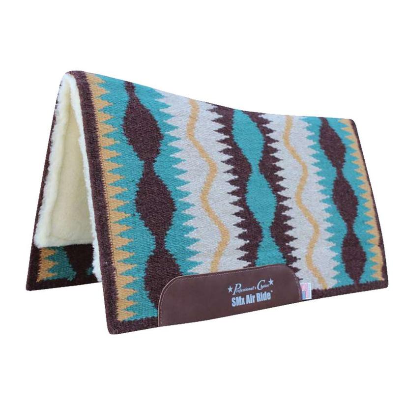 Professional's Choice Tack Coffee / 33"X38" Professional's Choice Serpentine SMX Air Ride Pad 33x38x1/2