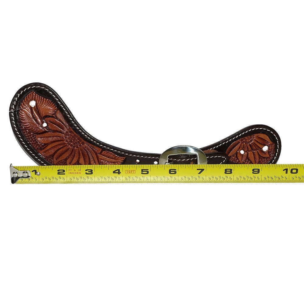 Professional's Choice Tack Ladies / Chocolate Professional Choice Sunflower Brown Tool Women's Muleshoe Spur Straps