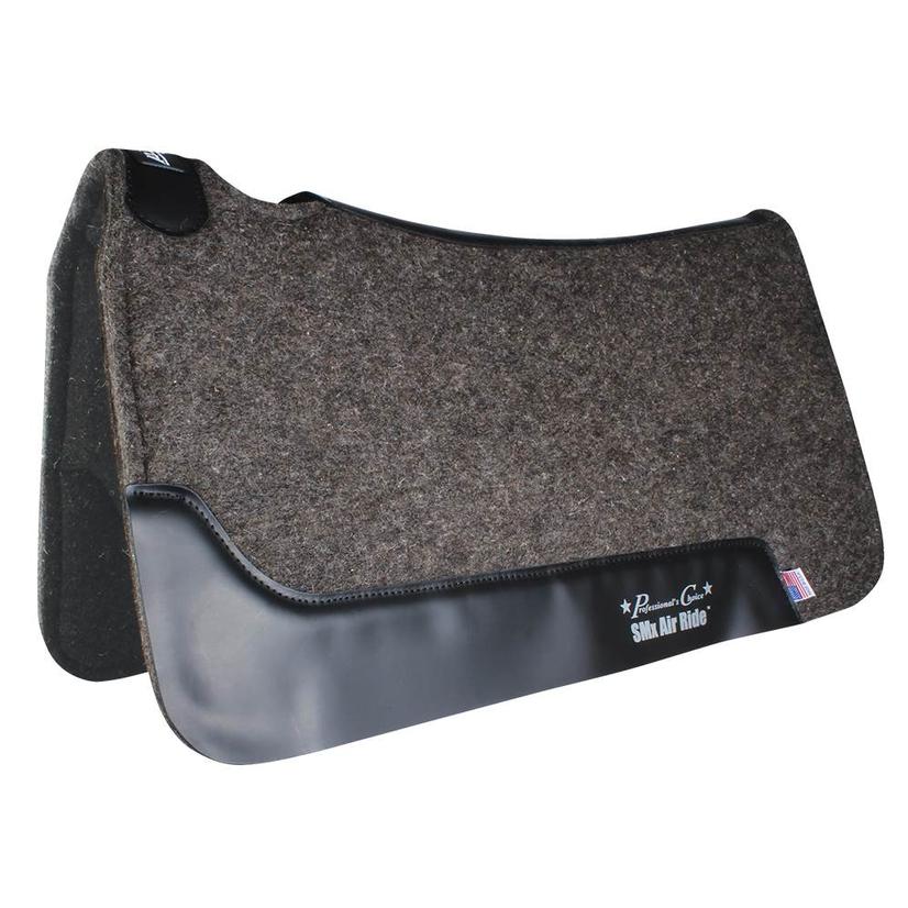 Professional's Choice Tack Professional Choice Cowboy Air Ride Roper Pad Felt Bottom - Charcoal 31.5” x 34”