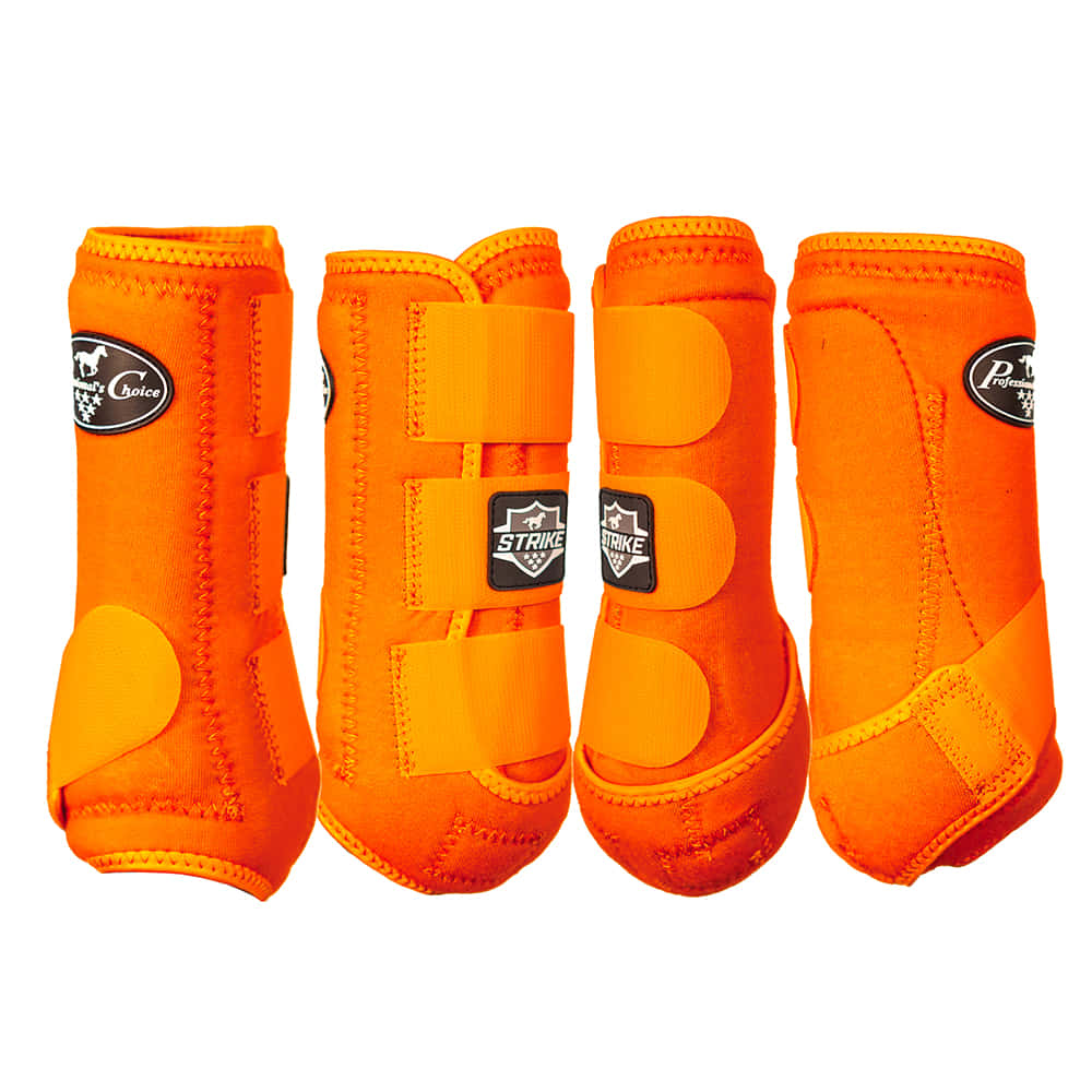 Professional's Choice Tack Professional Choice Strike Sports Medicine Boots in Orange- 4-pack
