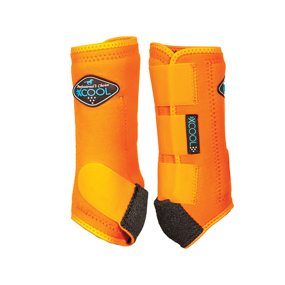 Professional's Choice Tack Professional's Choice 2X Cool Sport Front Boots in Orange - 2 Pack