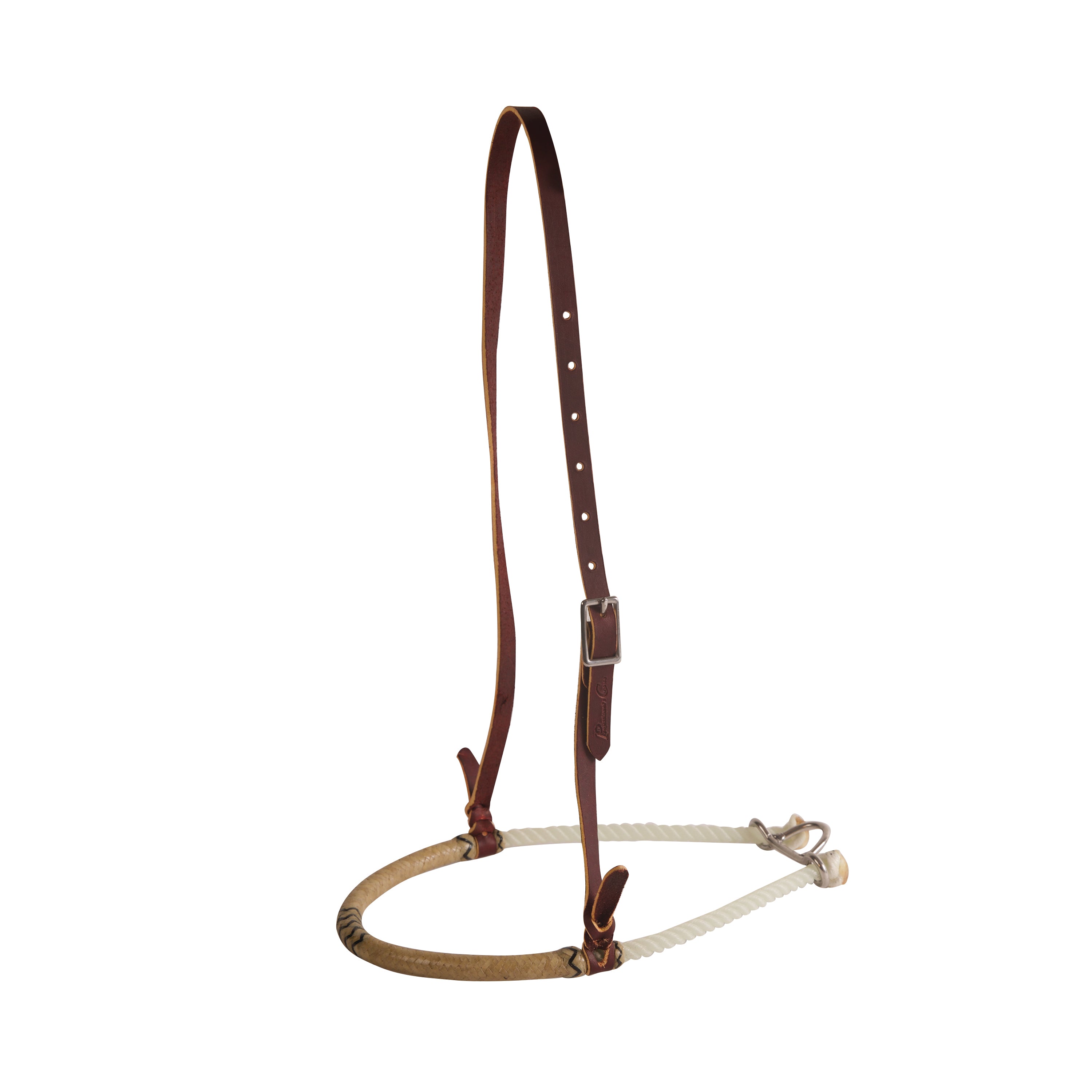 Professional's Choice Tack Professional's Choice 3/8" Natural and Black Rawhide Rope Noseband