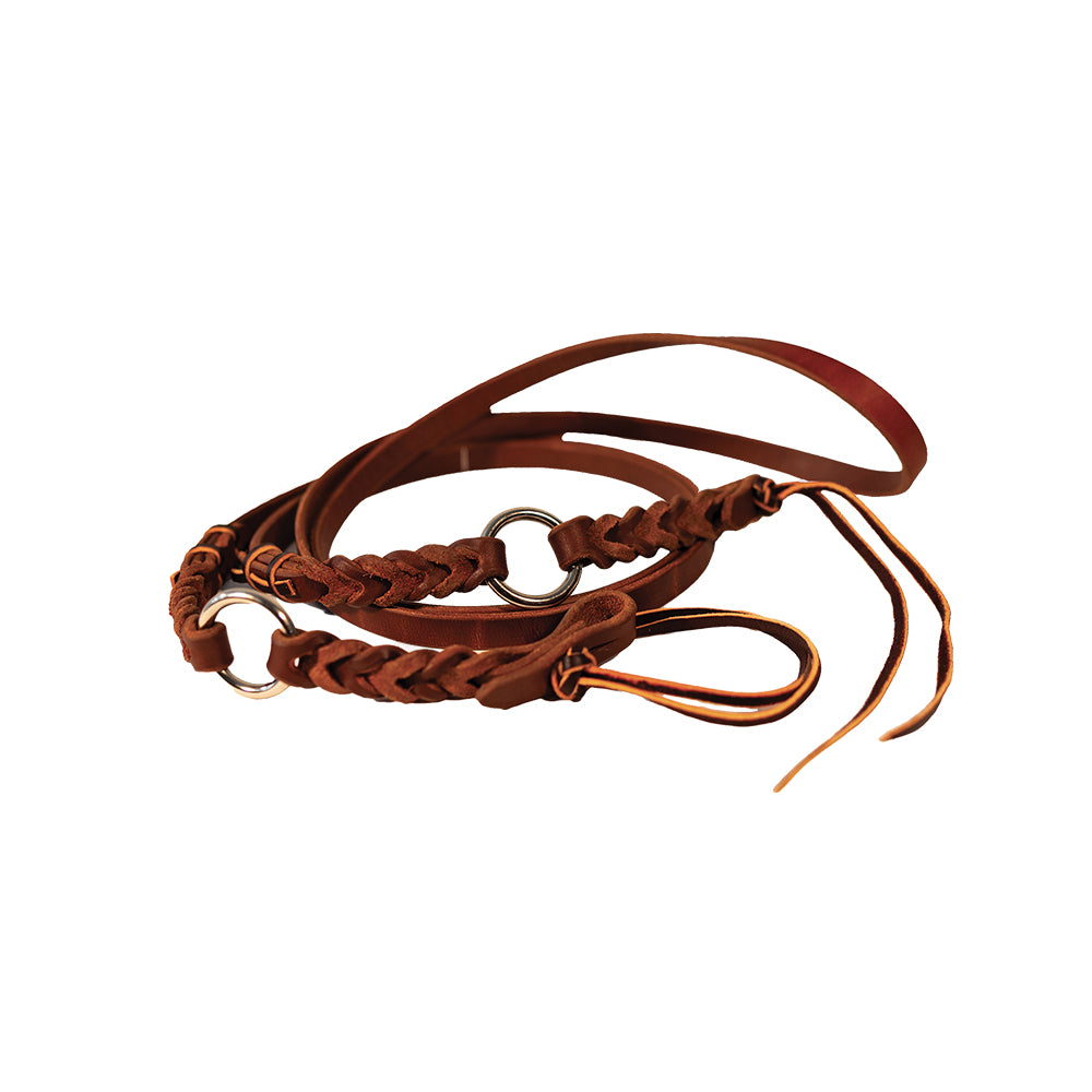 Professional's Choice Tack Professional's Choice Oiled Bleeding Heart Roping Ranch Reins