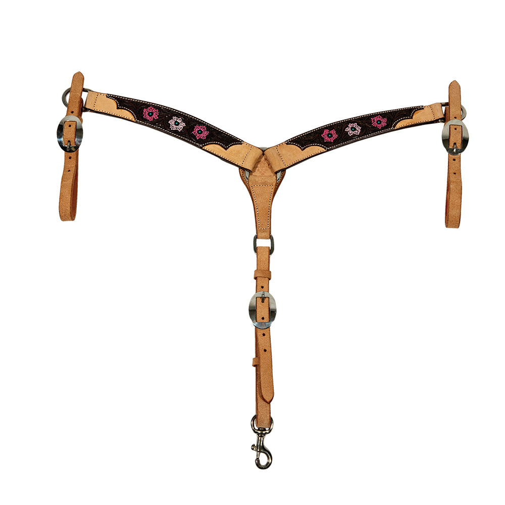 Professional's Choice Tack Professional's Choice Pony Pink Flower Breast Collar