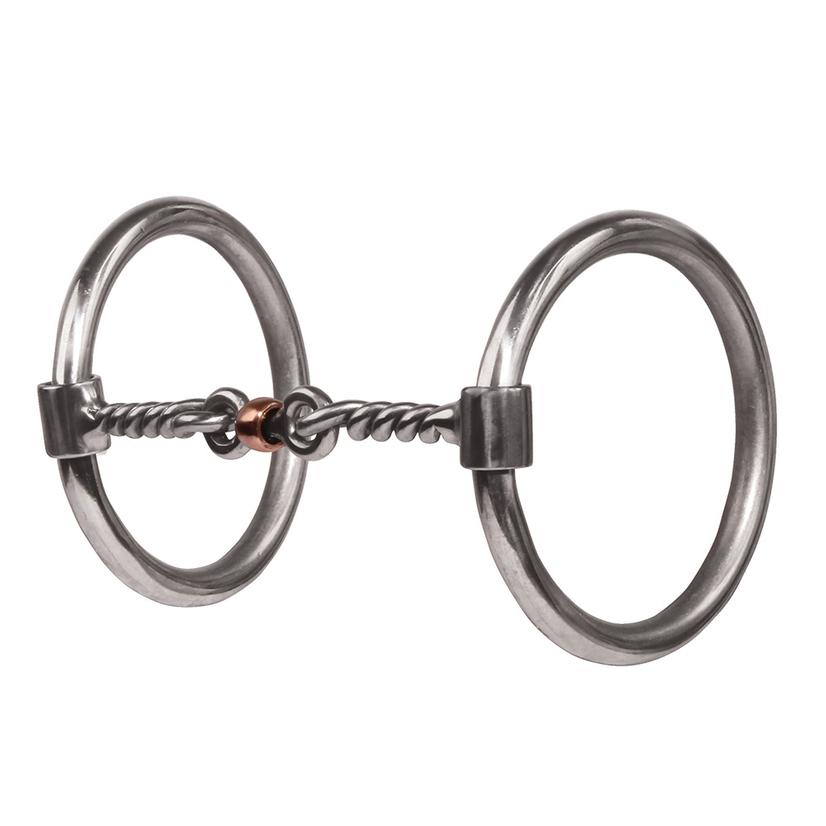 Professional's Choice Tack Stainless / 5 1/4" Professional's Choice Equisential O-Ring Snaffle With Twisted Dog Bone Bit