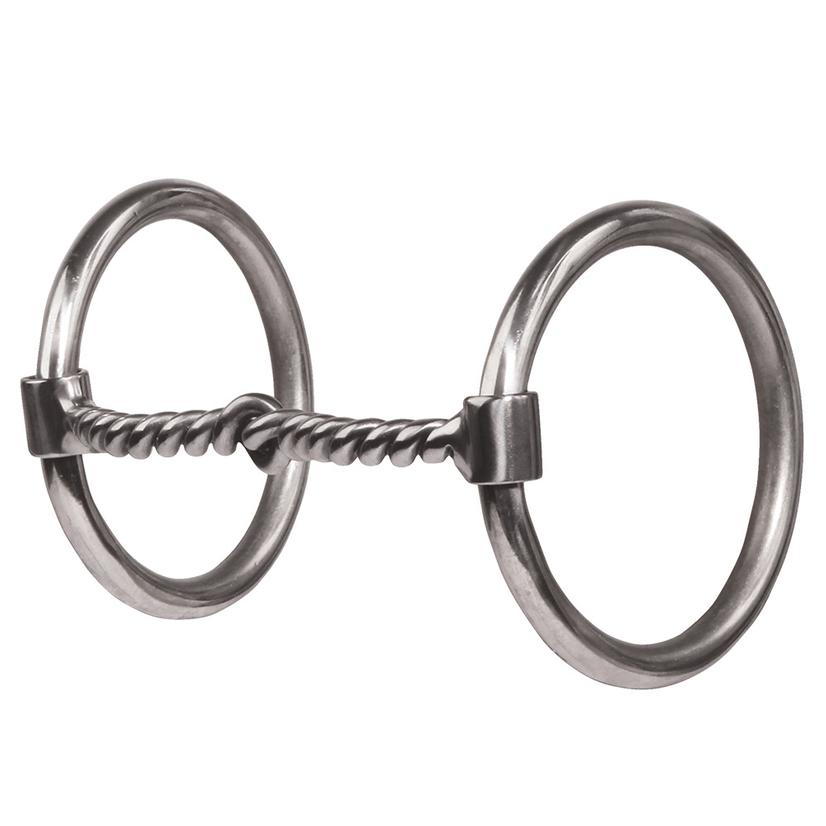 Professional's Choice Tack Stainless Steel / 5 1/4" Professional's Choice Equisential O-Ring Snaffle with Twisted Wire Bit