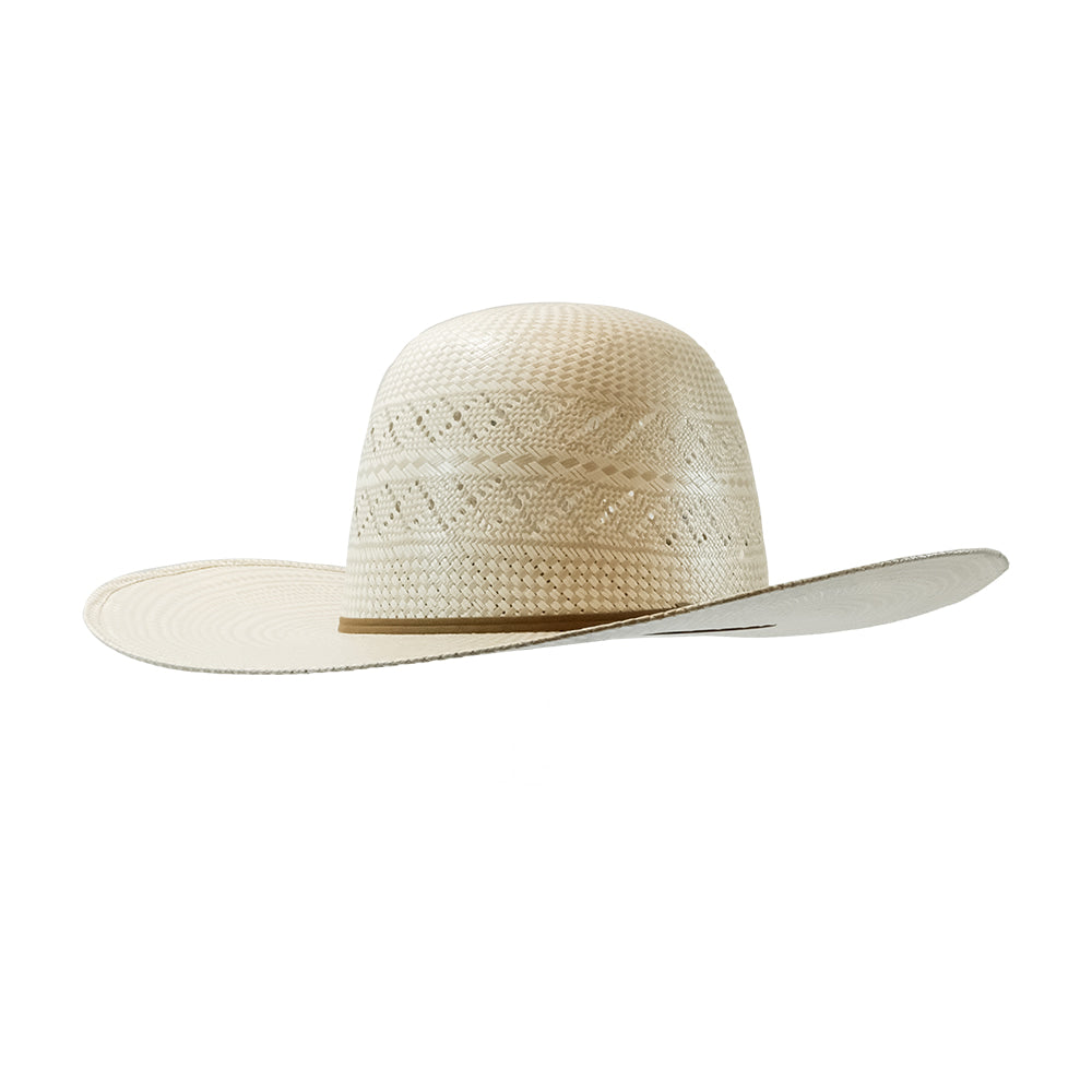 ProHats Hats ProHats PH37 Open Crown 4.5" Brim with Chocolate Band Natural Straw Hat