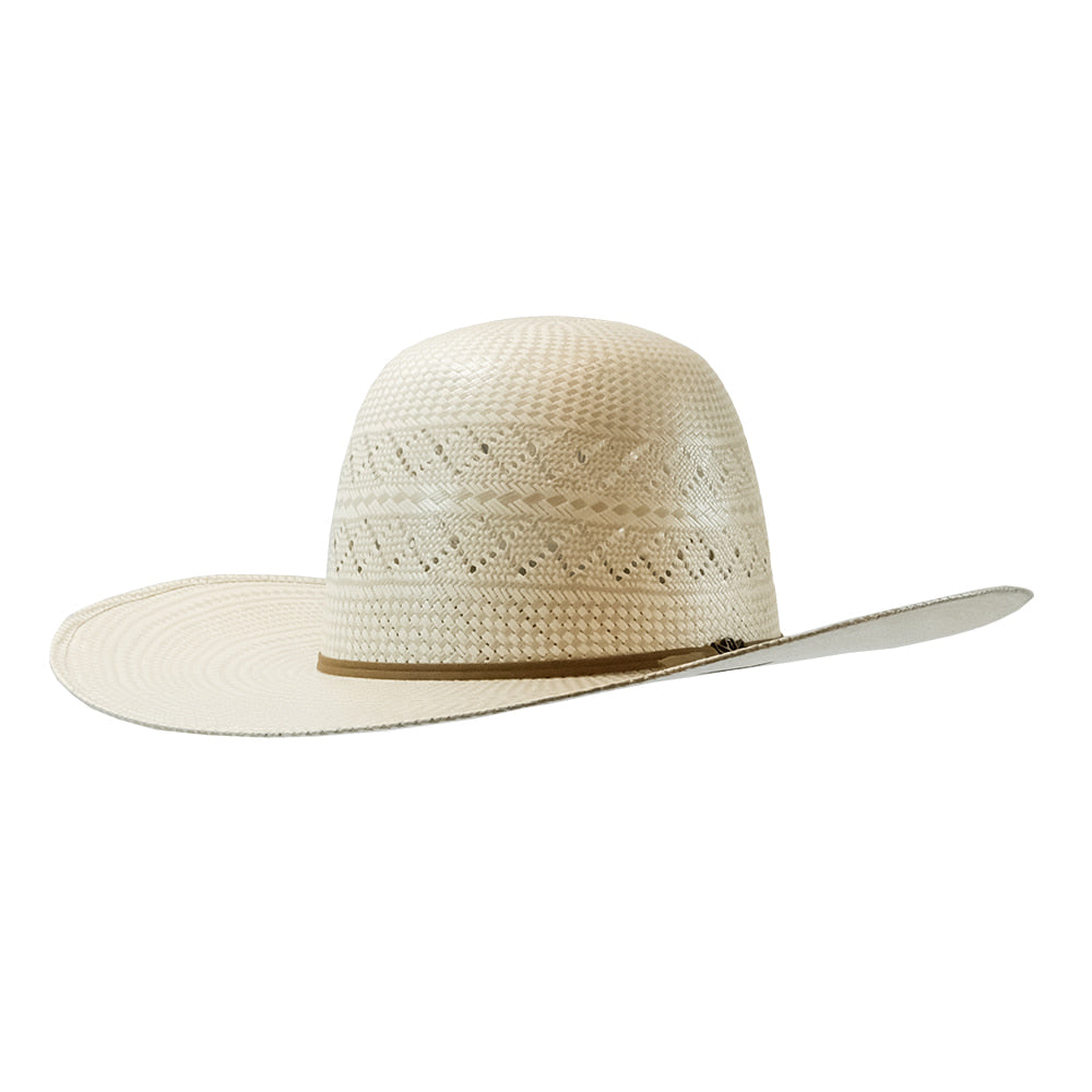 ProHats Hats ProHats PH37 Open Crown 4.5" Brim with Chocolate Band Natural Straw Hat