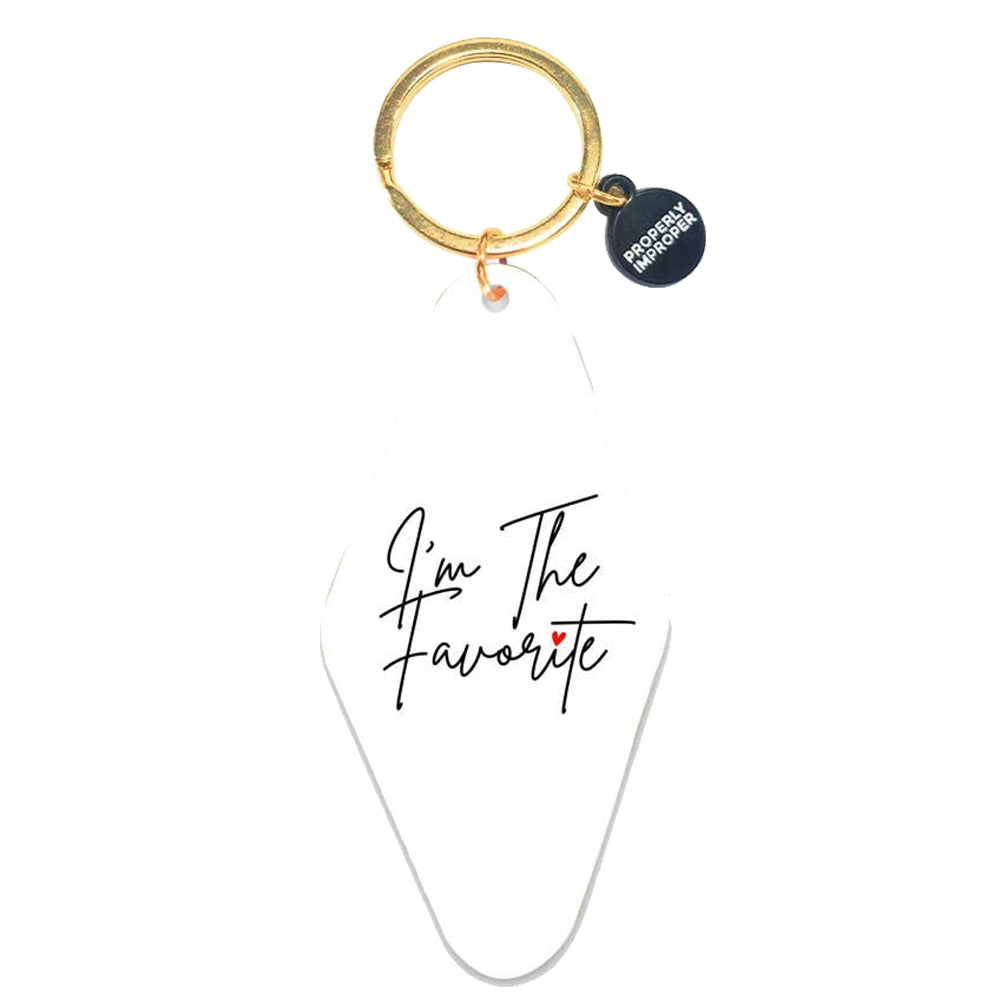 Properly Improper Other Properly Improper I'm the Favorite Motel Keychain