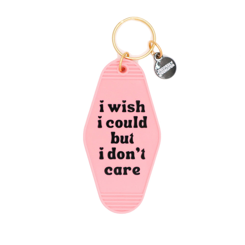 Properly Improper Other Properly Improper I Wish I Could But I Don't Care Motel Keychain