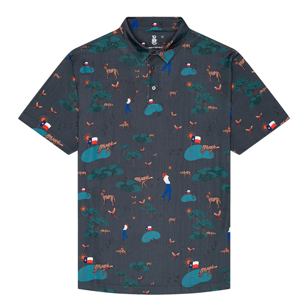 Raised By Coyotes Apparel Raised By Coyotes Men's Coyote Country Polo