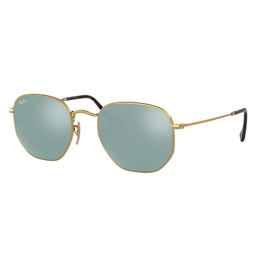 Ray Ban Apparel Gold / 51 Ray-Ban Round Double Bridge Sunglasses
