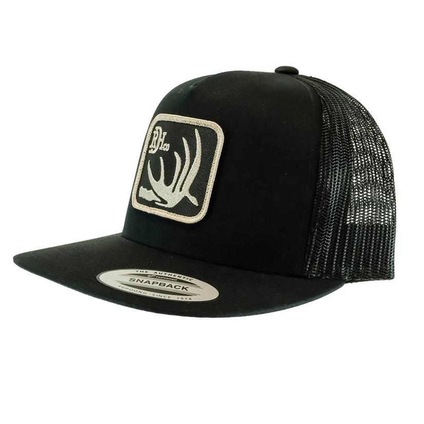 Red Dirt Hat Company Hats OSFA / Black Red Dirt Hat Company Deer Shed Black on Black Mesh Back Cap