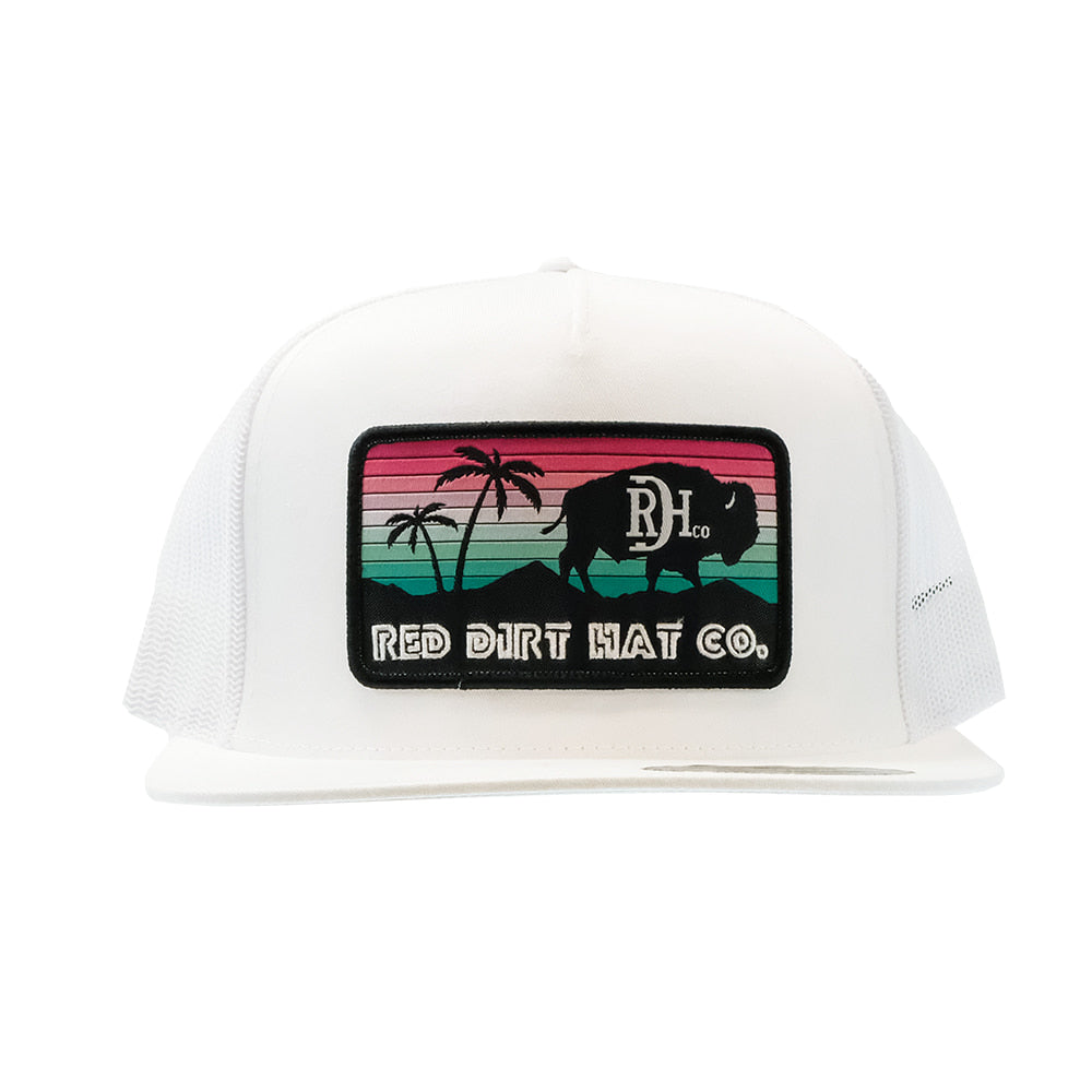 Red Dirt Hat Company Hats OSFA / WHITE/BLACK Red Dirt Hat Company Miami Vice White Cap