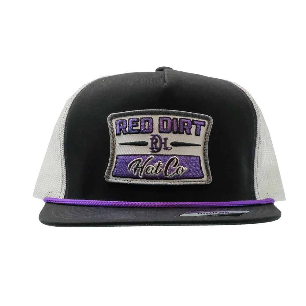 Red Dirt Hat Company Hats Red Dirt Hat Company Black And Silver Rope Cap