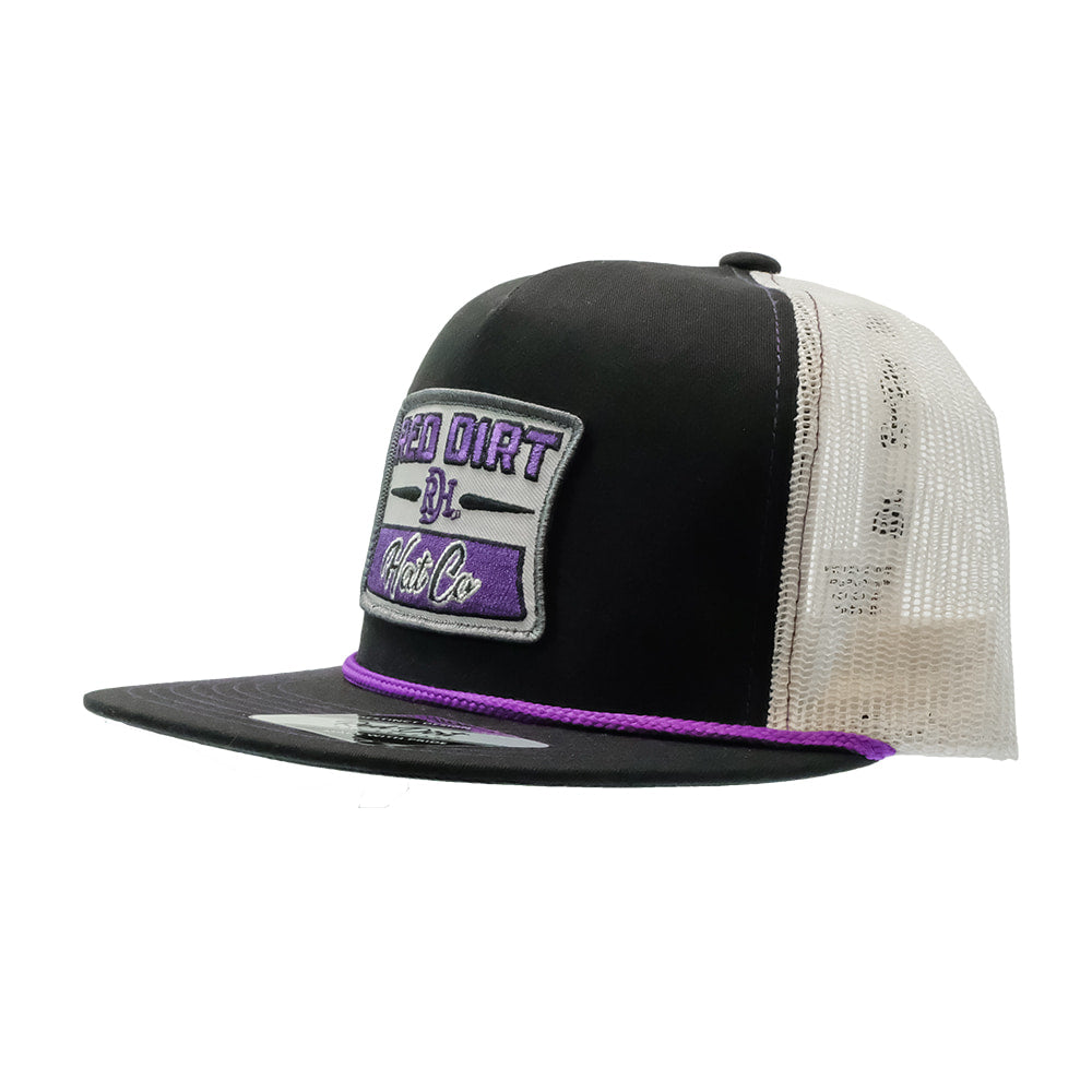 Red Dirt Hat Company Hats Red Dirt Hat Company Black And Silver Rope Cap