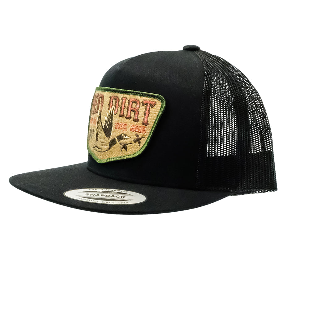 Red Dirt Hat Company Hats Red Dirt Hat Company Black Fly South Flat Bill Cap