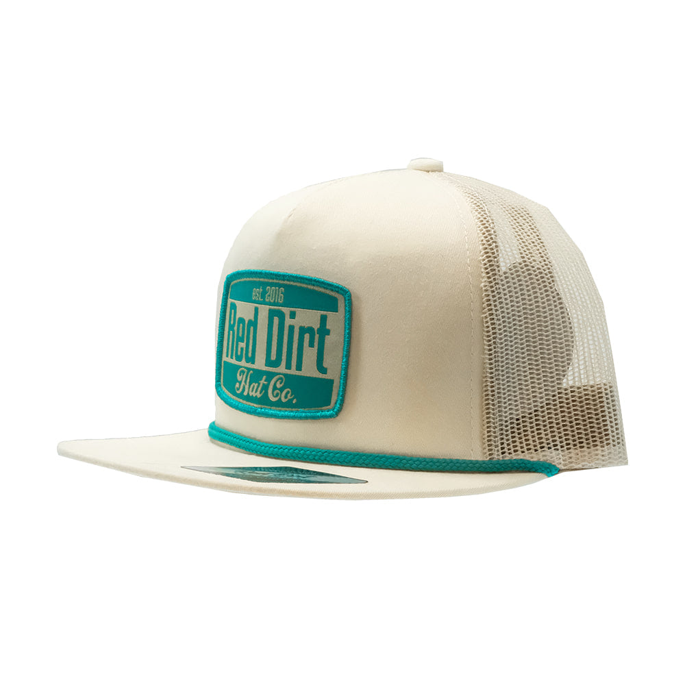 Red Dirt Hat Company Hats Red Dirt Hat Company Stone Yeehaw Turquoise Rope Cap