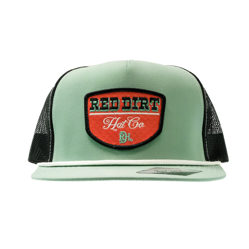 Red Dirt Hat Company Hats Red Dirt Hat Company Turquoise and Black Diamonds Performance Cap