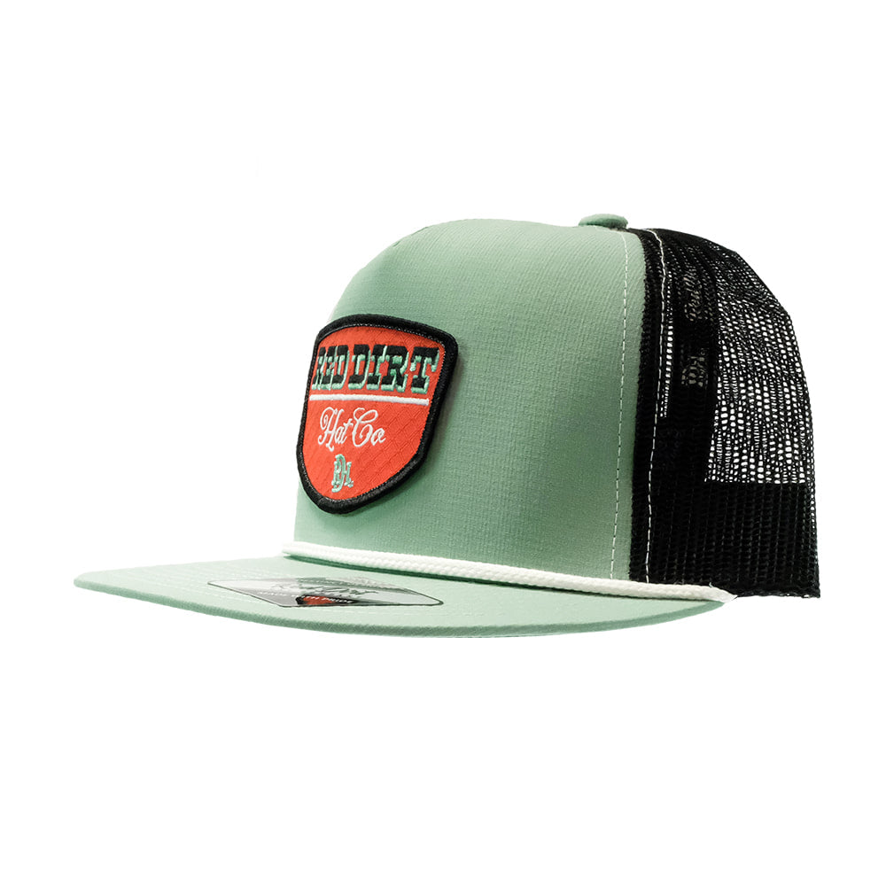Red Dirt Hat Company Hats Red Dirt Hat Company Turquoise and Black Diamonds Performance Cap