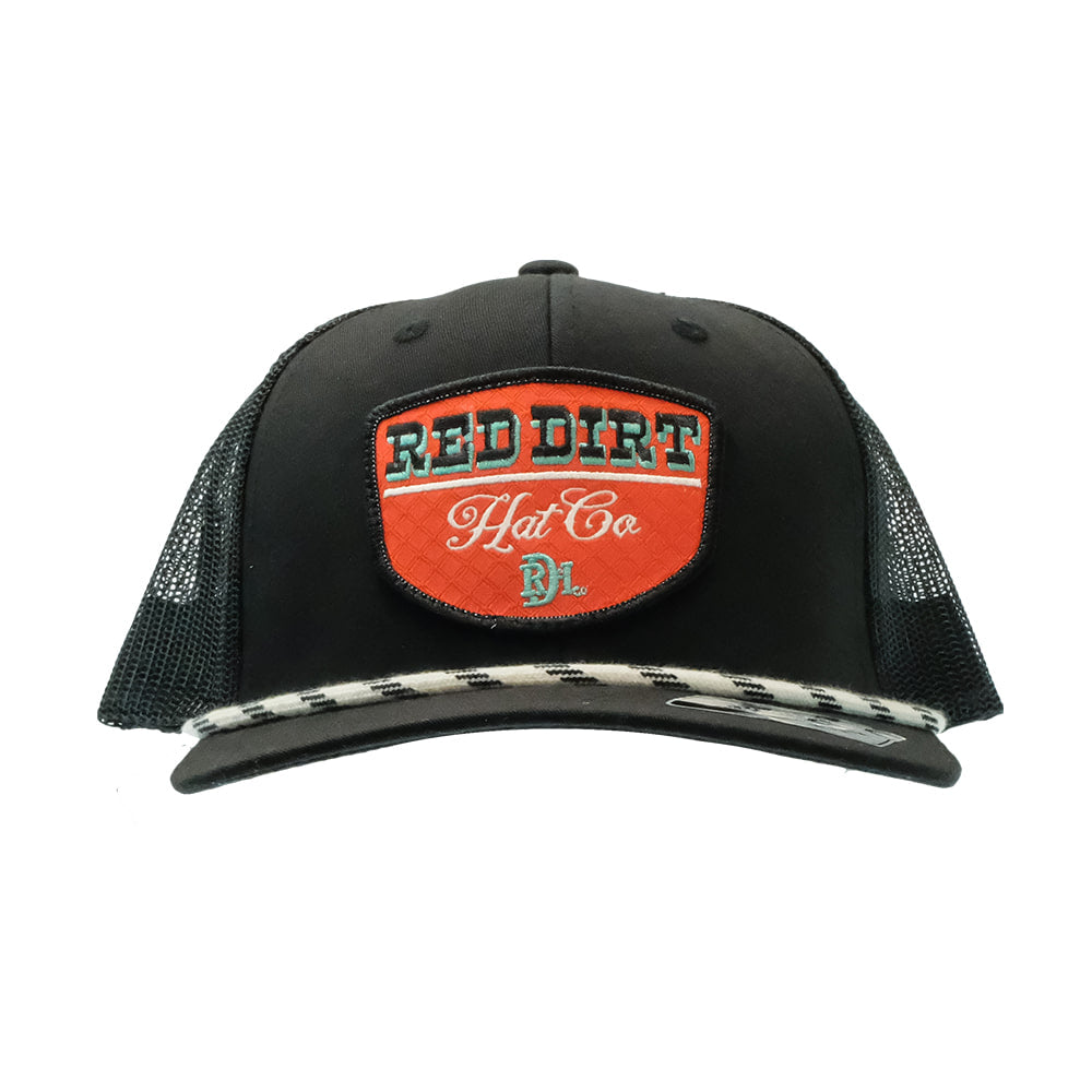 Red Dirt Hat Company Hats Red Dirt Hat Company Youth Black Turquoise Diamond Cap