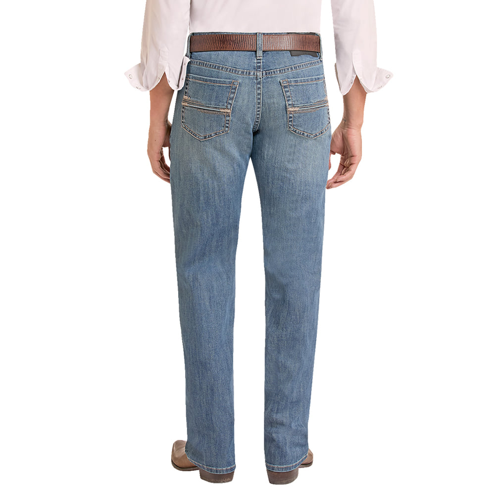 ROCK AND ROLL COWBOY 200 MENS PANTS AND JEANS Straight Embroidery Bravo Tapered Boot