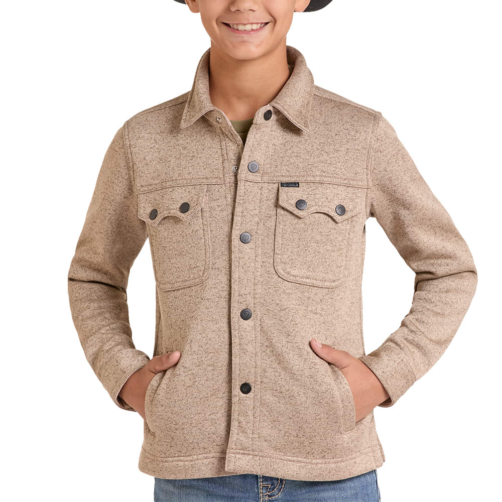ROCK AND ROLL COWBOY 3000 OUTERWEAR Melange Bonded To Fleece Jacket