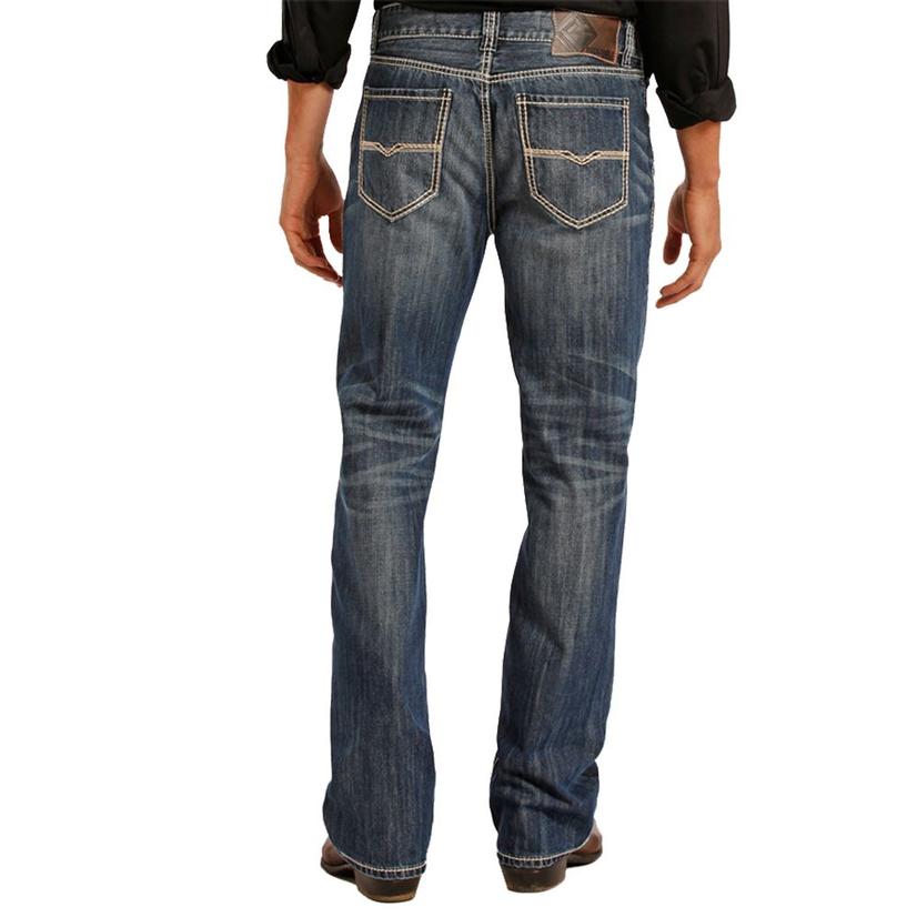 ROCK AND ROLL COWBOY Rock & Roll Cowboy Mens Double Barrel Straight Leg Jeans