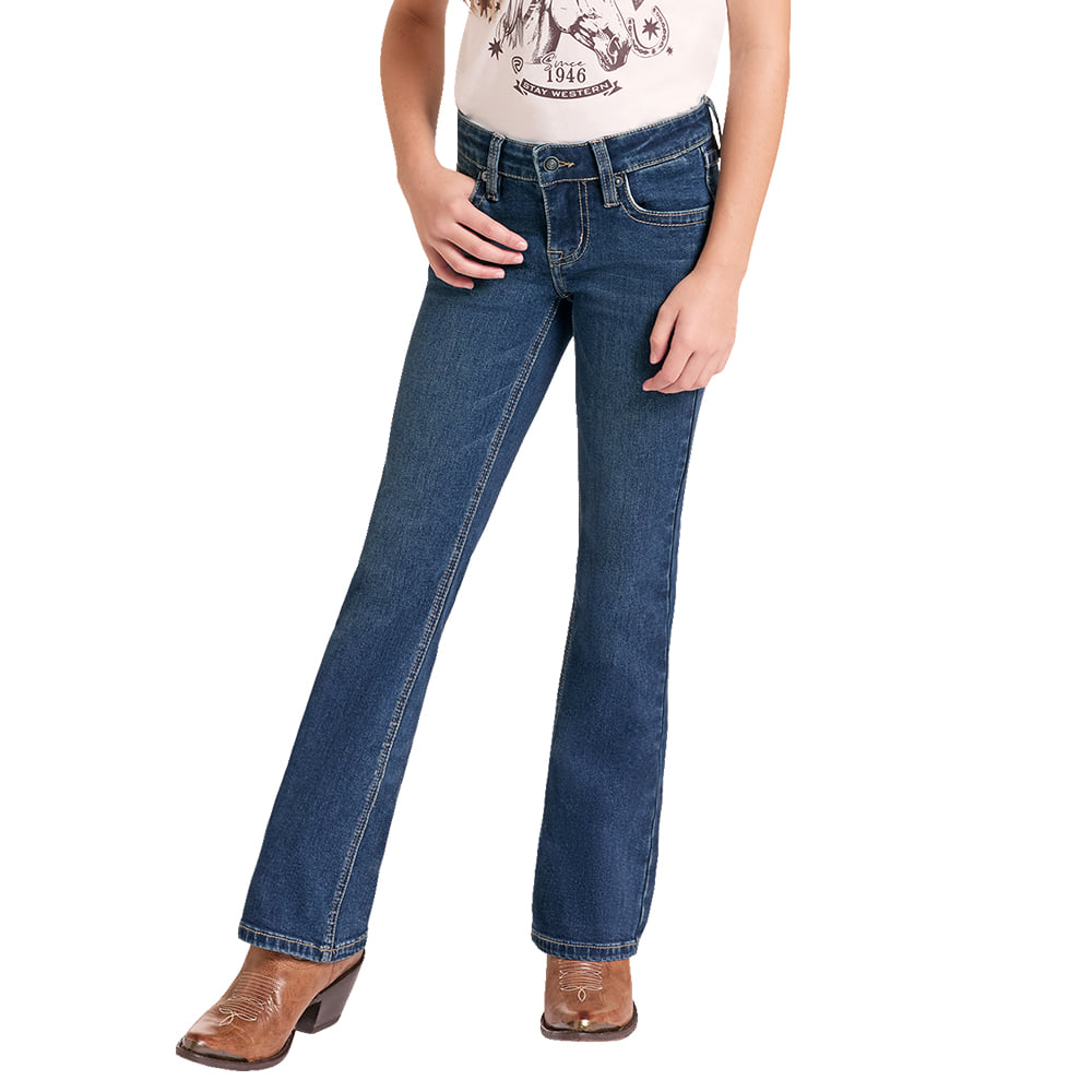ROCK AND ROLL COWGIRL 2000 GIRLS PANTS AND JEANS Girls Boot Stitch Bootcut Jean
