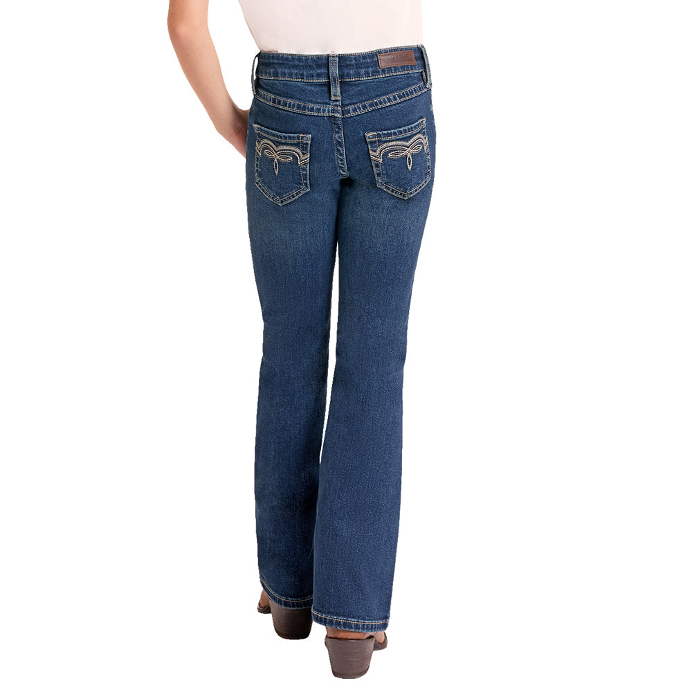 ROCK AND ROLL COWGIRL 2000 GIRLS PANTS AND JEANS Girls Boot Stitch Bootcut Jean