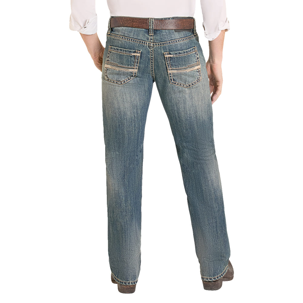 Rock & Roll Cowboy Apparel Rock and Roll Cowboy Pistol Stackable Boot Cut Men's Jeans