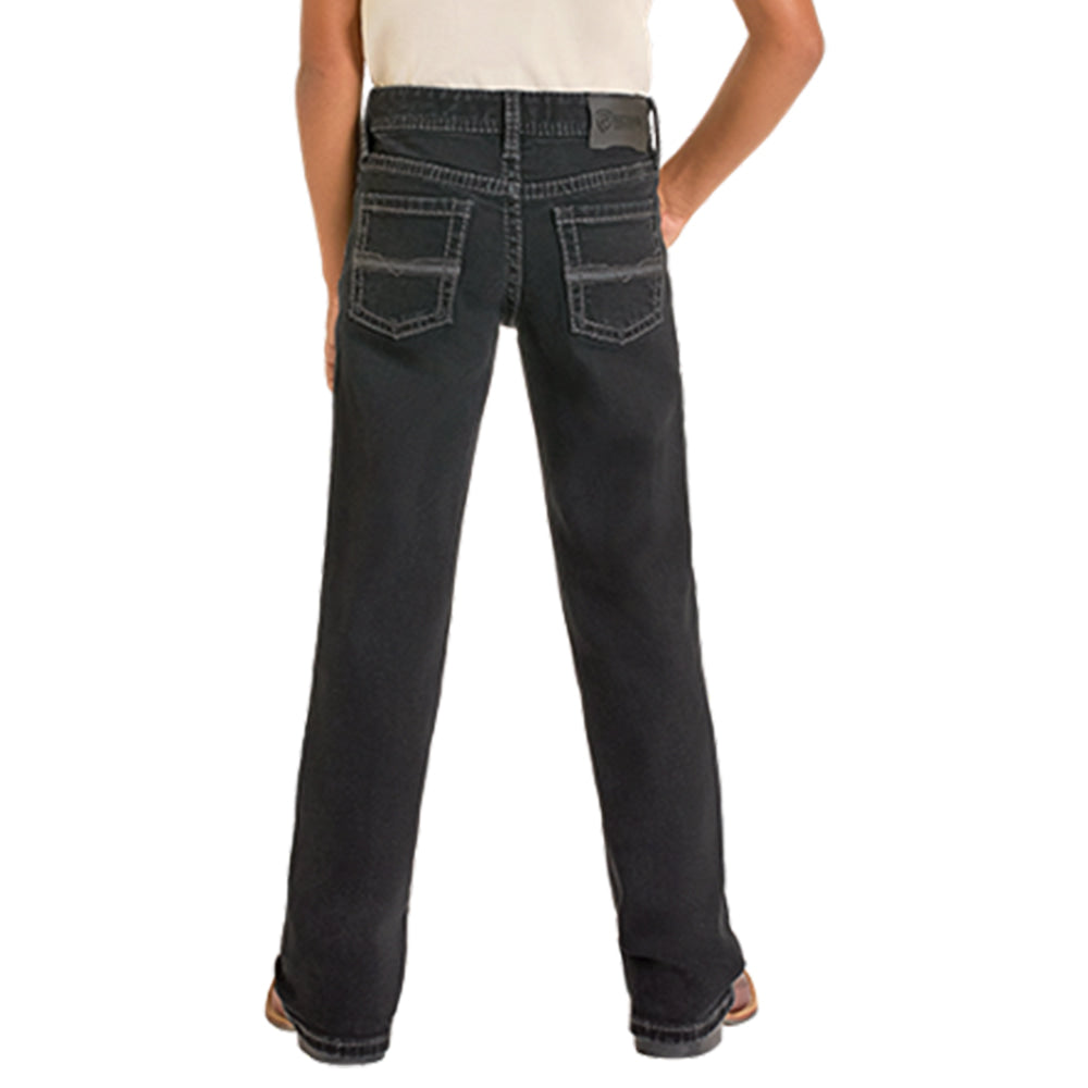 Rock & Roll Cowboy Apparel Rock & Roll Cowboy Boy's Black Boot Cut Jeans