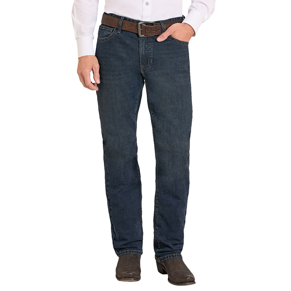 Rock & Roll Cowboy Apparel Rock & Roll Cowboy Men's Dark Vintage 46 Double Barrel Stackable Jeans