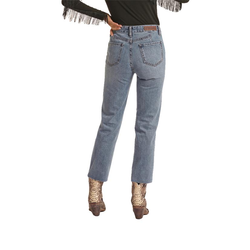 Rock & Roll Cowgirl Apparel Rock and Roll Straight Cropped Women's Jean