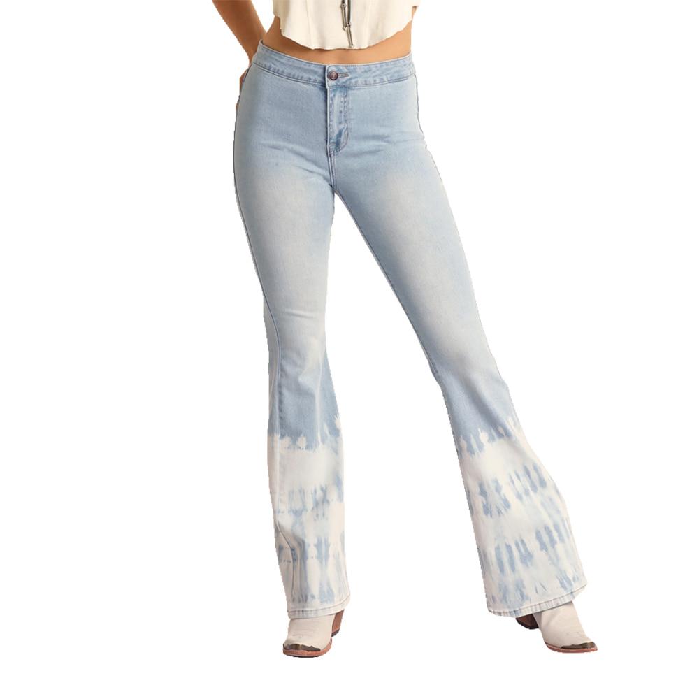 Rock & Roll Cowgirl Apparel Rock & Roll Cowgirl Button Bargain Women's Flare Jeans