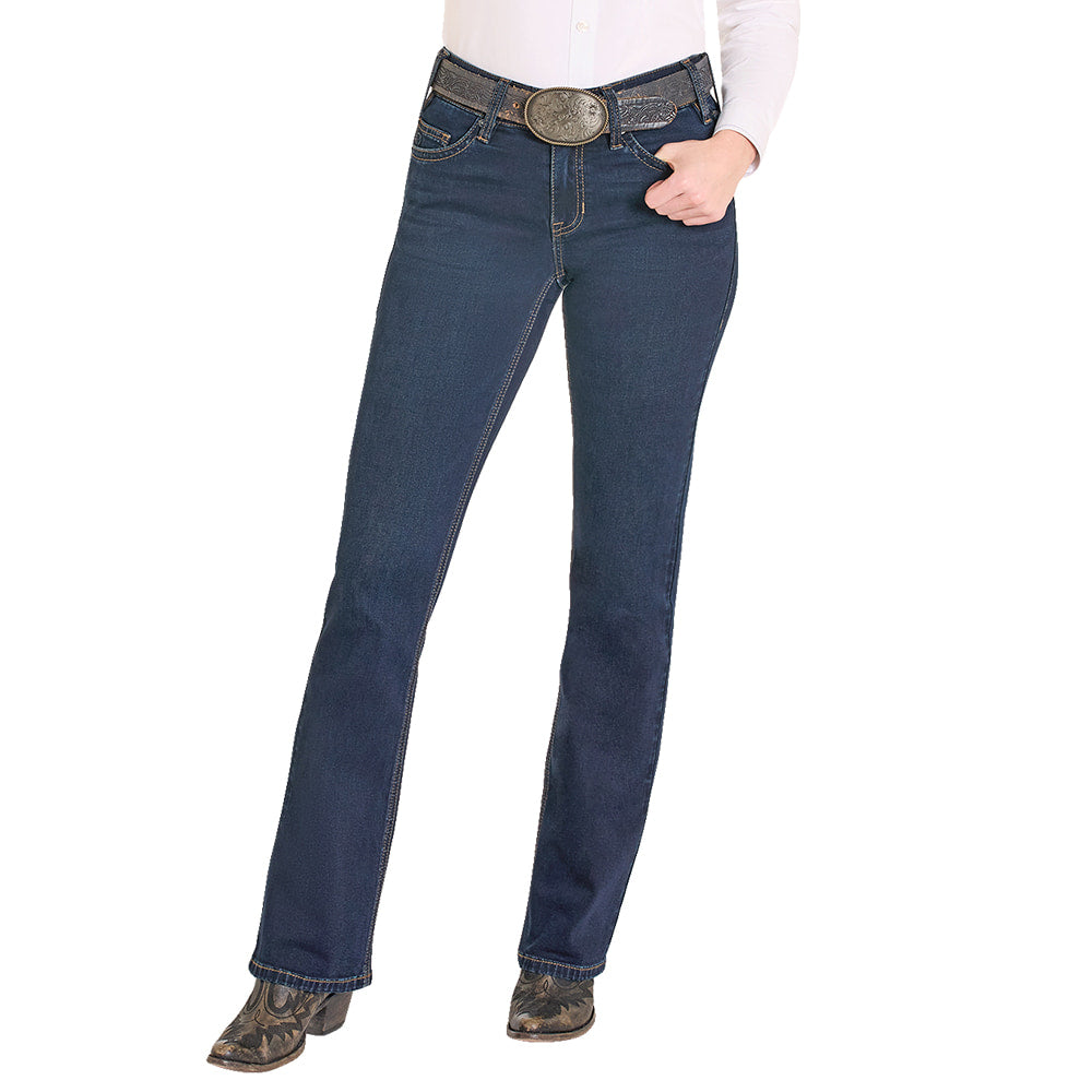 Rock & Roll Cowgirl Apparel Rock & Roll Cowgirl Dark Wash Bootcut Women's Riding Jeans