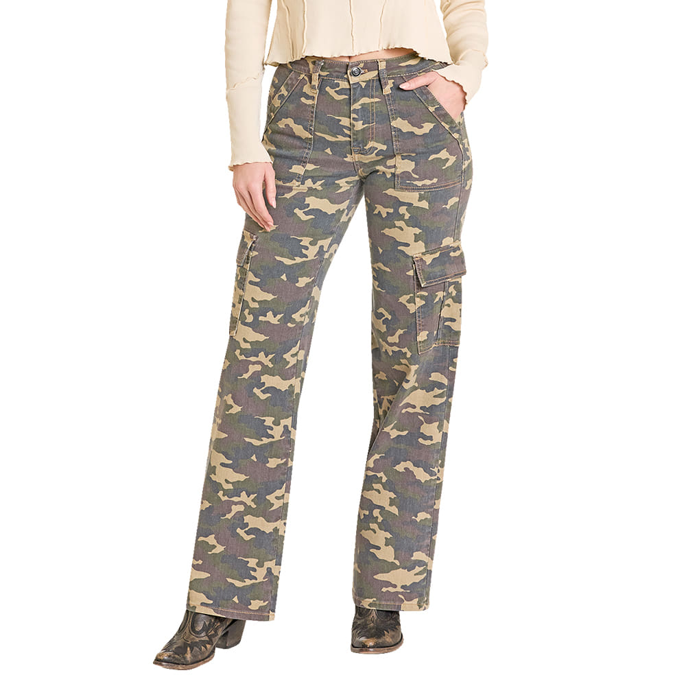 Rock & Roll Cowgirl Apparel Rock & Roll Cowgirl Extra Stretch Camo Women's Cargo Pants