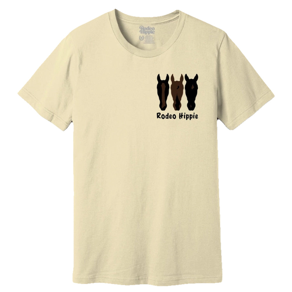 Rodeo Hippie Apparel Rodeo Hippie Need Money for Horse Printed Natural Tee