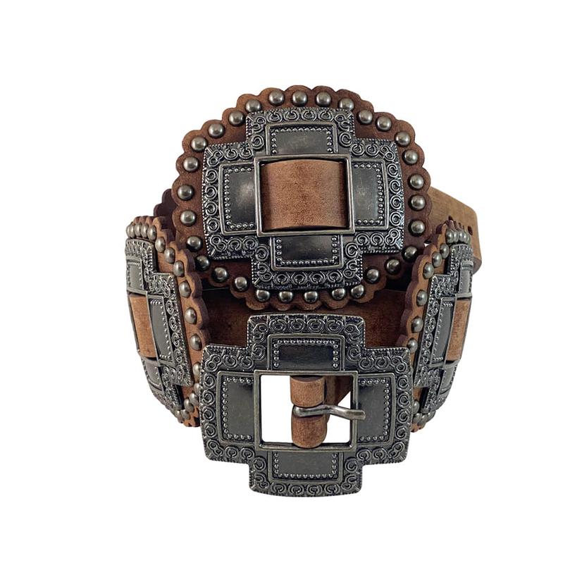 Roper Apparel Roper Cross Concho and Leather Women's Belt